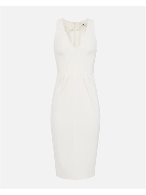 CREPE DRESS ELISABETTA FRANCHI | AB94162E2360 AVORIO